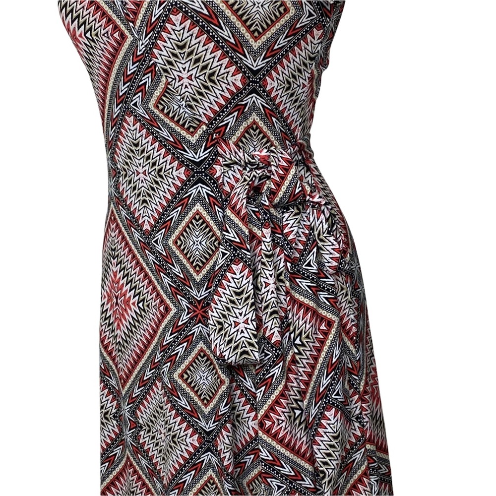 SUZY SHIER Wrap Short Sleeves Dress Size Small - Picture 6 of 10